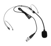 ABOOFAN Casque-micro Filaire Oreille, Noir, en Plastique et Métal, Microphone Omnidirectionnel à Haute Sensibilité Réglage du Volume et Muet, pour Amplificateur Vocal, Scène et Réunions