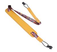 ABOOFAN Ceinture de Ukulélé en Cuir Pu Réglable sans Perçage Double Crochet J, Sangle Épaule Chic et Pratique, Présent Spécial Saint-valentin