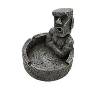 ABOOFAN Cendrier Moai de L'Île de Pâques en Résine Statue Décorative Maison Rangement Bureau Présent pour Fumeurs Cendrier à Cigarettes Créatif
