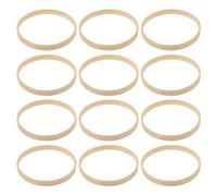 ABOOFAN Cerceau Floral en Bois De Bambou 12 Pièces 10 Cm Couronne D'anneau en Macramé Artisanat Attrape-Rêves Cerceaux Anneaux Pièce Maîtresse De Table pour Bricolage Décoration De