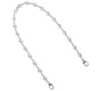 ABOOFAN Chaîne de Sac à Main Alliage Large avec Perles et Strass Bandoulière Détachable pour DIY Transformation et Remplacement Accessoires de Sac Élégants