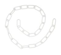 ABOOFAN Chaîne en Fer Forgé pour Lustre Blanc 1 Mètre Accessoire à Suspendre Lumineuse Décorative Chaîne Robuste Ø5 MM Adaptée Éclairage Intérieur et Extérieur