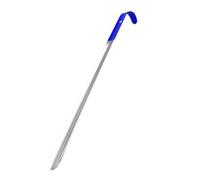 ABOOFAN Chausse-pied Long en Acier Inoxydable Manche Pvc Bleu | Design Ergonomique, Trou Suspendre, pour Femmes Enceintes et Personnes Âgées, Usage Quotidien