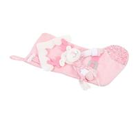 ABOOFAN Chaussette de Noël Rose Pailletée pour Garçon Fille Décoration Suspendue et Réutilisable Cadeau pour et Écoles