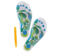 ABOOFAN Chaussettes de Massage Acupression en Fibre Élastique pour Couples, Confortables Points D'acupression Imprimés, pour Massage Réflexe à Domicile