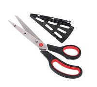 ABOOFAN Ciseaux Multifonctions Avec Spatule Amovible Coupe-pizza Et Découpe-gâteau Acier Inoxydable Léger Et Pratique
