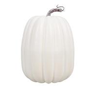 ABOOFAN Citrouilles Artificielles Blanches 8. 6 Pouces Grands Modèles De Citrouille en Mousse Figurine De Citrouille Vierge Bricolage Halloween Thanksgiving Récolte Citrouille pour