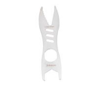 ABOOFAN clé multifonctionnelle outil de clé multi-monction auto-verrouillable cale acier Argent