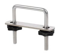 ABOOFAN Clips de Barres Transversales Universels en Métal pour Galerie de Toit Voiture, Pince de U Solide pour Fixation de Bagages sur Barres de Toit