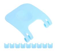 ABOOFAN Clips Métalliques Bleus Lot de 10, Boucles de Fixation en Polypropylène, Accessoires pour Cages de Lapins et Hamsters, Fixation Renforcée pour Enclos Extérieur, pour Animaux de