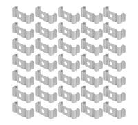 ABOOFAN Clips pour Rubans LED en Acier au Manganèse, 100 Unités, Supports en U Robustes Fixation Facile, pour Éclairage de Vitrines et Meubles