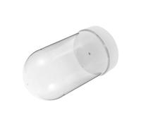 ABOOFAN Cloche Bell Jar Transparent Plastique avec Socle pour Décorations de Noël Couvercle Antichoc et Anti-poussière pour Fleurs Éternelles Terrariums et Créations DIY