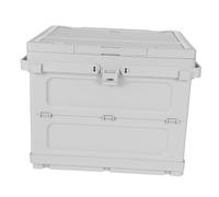 ABOOFAN Coffre de Rangement pour Voiture avec Poignée et Table Intégrée Organisateur Portable pour Camping Pique et Activités Extérieur Caisse de Rangement Compacte
