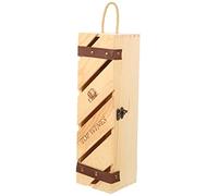 ABOOFAN Coffret À Vin en Bois Robuste - Porte-Bouteilles Coffret Demballage en Bois pour Le Rangement Et Les