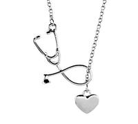 ABOOFAN Collier Pendentif Collier Femme Saint Valentin Cadeaux D'assistant Collier De Graduation Étudiant En Médecine Collier De Cristal Accessoires L'amour Homme
