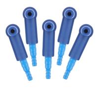 ABOOFAN Connecteur de Purge D'huile Abs Bleu 5pcs pour Automobile, Outil D'échange Rapide d'air Connexion Ferme, Accessoire Frein Voiture Pratique