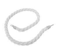 ABOOFAN Corde de Barrière Résistante aux Intempéries de Cde Torsadée en Alliage de Zinc avec Installation Facile par Crochet, pour Hôtels et Théâtres