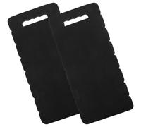 ABOOFAN Coussin de Jardinage en Eva Noir 2 Pièces, Portable et Résistant | Protège les Genoux, Ne Se Déforme Pas Facilement, pour Montagne et Moquette, Style Mode, Lot de Deux