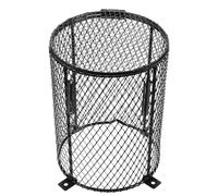 ABOOFAN Couvercle en Fer Noir pour Lampe Chauffante Reptile Abat-Jour Protecteur Multifonctionnel Adapté à Cage et Enclos pour Reptiles