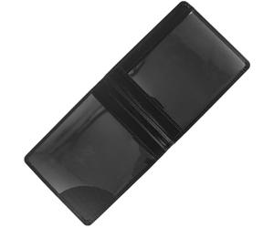 ABOOFAN Couverture de Certificat Porte-Cartes Sécurisé pour Personnes Handicapées Étui Léger et Résistant à l'usure en PVC Noir pour Carte D'identité et Carte Bancaire