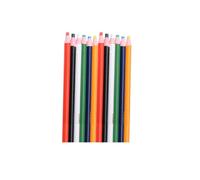 ABOOFAN Crayons Gras Multicolores 12pcs pour Couture et Dessin sur Cuir et Papier, Marqueurs Effaçables Sans Taille pour Création de Texture Couleur Aléatoire