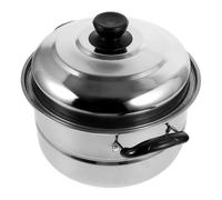 ABOOFAN Cuit-vapeur en Acier Inoxydable Argenté, Marmite Multifonctionnelle Sécurisée, Compatible Cuisson Vapeur pour Usage Domestique