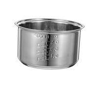 ABOOFAN Cuve Intérieure INOX Universelle pour Cuiseur À Riz Pot De Remplacement pour Cuisson Vapeur Et Porridge Récipient De Rechange pour Cuiseur Électrique 17.00 X 17.00 X 9.50 Cm