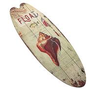ABOOFAN Décoration Murale Planche de Surf en Bois Thème Océan pour Intérieur et Extérieur, Panneau Suspendu Rustique Couleur Estivale, Décoration Plage D’été Authentique et Vintage