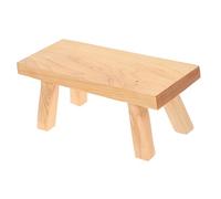 ABOOFAN décoration petit banc petite table meubles de maison miniature étagère à plantes d'intérieur plante d'intérieur présentoir socle de parure tabouret de présentation en bois Thuya