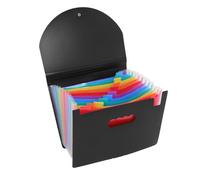 ABOOFAN Dossier Accordéon Extensible Plastique pour Bureau et École Organisateur Vertical de Documents avec Fermeture Sécurisée Rangement Portable et Flexible pour Classements et Examens