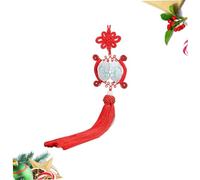 ABOOFAN Double Pendentif Chinois Feng Shui pour Voiture Décoration Rétro avec Nœud Chinois Ornement de Voiture pour Richesse et Succès