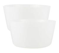 ABOOFAN Doublure de Seau de Sauna Insert Pratique et Résistant la Déformation en Plastique Blanc Solide Lot de 2 Pièces pour Spa et Bassin