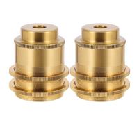 ABOOFAN Douille E27 Vintage en Aluminium Double Anneau, Lot de 2 Pièces, Design Fileté Robuste, Suspendre Salle à Manger ou Intérieur