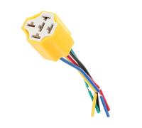 ABOOFAN Douille en Céramique Jaune pour Relais de Phare Voiture, Connecteur Faisceau de Câblage Automobile, Prise Résistante Haute Température, Remplacement Faisceau Électrique Auto