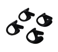ABOOFAN Écouteur pour Kits Audio et Oreillette pour Radioamateur en Silicone Noir, Remplacement Moulé pour Oreille Gauche ou Droite, Audio Clair sans Obstruction, pour Exercice Intense, 2