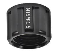 ABOOFAN Écrou de Bride D'axe Traversant pour Vélo en Alliage D'aluminium Noir, Robuste et Précis, Adapté aux Vélos Électriques et VTT, Capuchon de Roue et Arrière