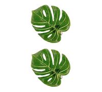 ABOOFAN Embrasses De Rideaux 2 Pièces Pince Décorative Feuille De Monstera Artificielle Accessoire Intérieur pour Salon Chambre Bureau Maintien Sécurisé Et Réglable