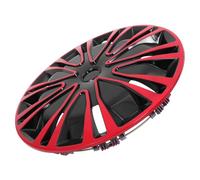 ABOOFAN Enjoliveurs de Moyeu Voiture 13 Pouces Plastique PP Rouge Noir Résistant Protection Roue Usage Automobile