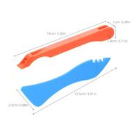 ABOOFAN Ensemble 3 Pièces D’Outils de Sertissage en Cuivre pour Travail du Verre et Vitrail Presseur Manuel Orange et Outil de Finition pour Feuilles de Cuivre Kit Professionnel pour