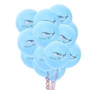 ABOOFAN Ensemble de 20 Ballons en Latex Bleu Thème Marin Animaux Marins, Résistants la Déformation, Décoration Chic pour Fêtes et Accessoires Photo