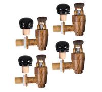 ABOOFAN Ensemble de 8 Pièces Robinet et Bouchons Étanches pour Fûts de Vin en Plastique Compatible Tonneaux en Chêne Robinet de Remplacement pour Bière et Distributeur de Boissons