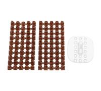 ABOOFAN Ensemble de Tampons Alphabet et Chiffres en Plastique pour Argile 2 Jeux Marron Tampons Lettres et Symboles DIY pour Décoration Gâteau Projets Créatifs et Loisirs Manuels