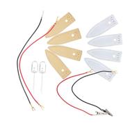 ABOOFAN Ensemble D'électrodes en Cuivre et Zinc pour Expériences de Batterie Fruitière, Feuille D'anode en Zinc et Plaque de Cuivre Portable pour Étudiants