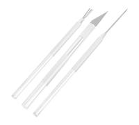 ABOOFAN Ensemble d'Outils de Sculpture sur Argile 3 Pièces en Acier Inoxydable Aiguilles à Sculpter pour Poterie et Pâte Polymère Kit de Modelage Léger et Portable pour Artistes et