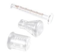 ABOOFAN Ensemble Scientifique 3 Pièces Verre Transparent Bécher Gradué 50 Ml, Cylindre Gradué 10 Ml, Bouteille Conique 50 Ml - Matériel De Laboratoire Précis Et Multifonction Pour Mesures Fiables