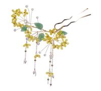 ABOOFAN Épingle à Cheveux Chinoise Rétro Pampilles de Fleur D'osmanthus, Accessoires Capillaires en Plastique et Résine, Résistante Coiffures Féminines