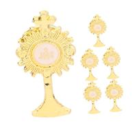 ABOOFAN Épingles Religieuses Chrétiennes 6 Pièces Broches de Première Communion Épingles de Revers Saint Graal Catholique Croix Accessoire Décoratif pour Cérémonies et Religieux