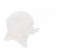 ABOOFAN Éponge Bain des Tout-petits en Konjak Blanc, Lot de 2 Pièces Forme Étoile et Fleur, Toucher Doux et Maintien Forme, Accessoire Essentiel Bain des Garçon et Filles