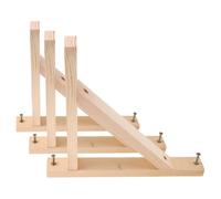 ABOOFAN Équerre Étagère Murale Bois Triangulaire 3 Pièces, Support D'applique Murale Polyvalent en Bois Installation Facile pour Supports Muraux pour Étagère