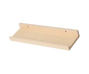 ABOOFAN Étagère Murale en Matériau Synthétique Kaki, Design Simple et Élégant Cloison Anti-Chute, Supporte Une Charge Forte, pour Chambre et Salle de Bain